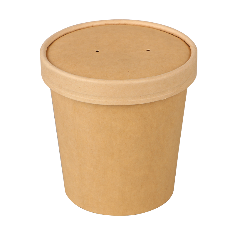 12 oz hengerelt élű papír Levespohár